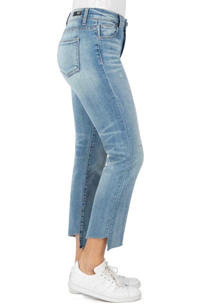 Reese Slanted Ankle Straight Leg Jeans, Alternate, color, EFFICIENCY