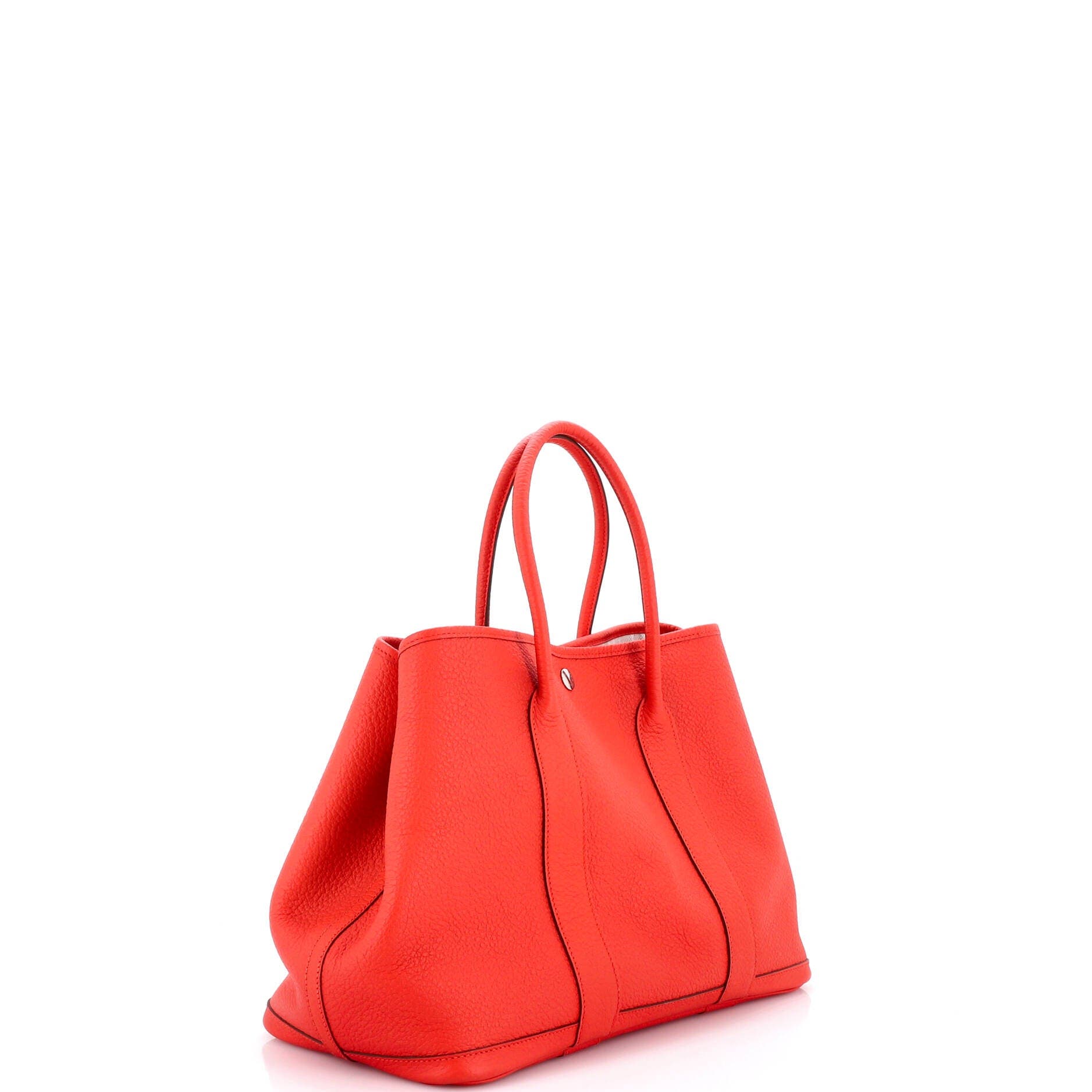 Pre-Owned Hermes Garden Party Tote Leather 36, Alternate, color, Rouge Tomate