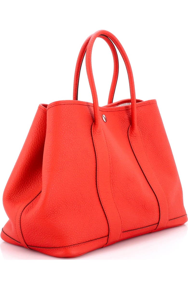 Pre-Owned Hermes Garden Party Tote Leather 36, Alternate, color, Rouge Tomate
