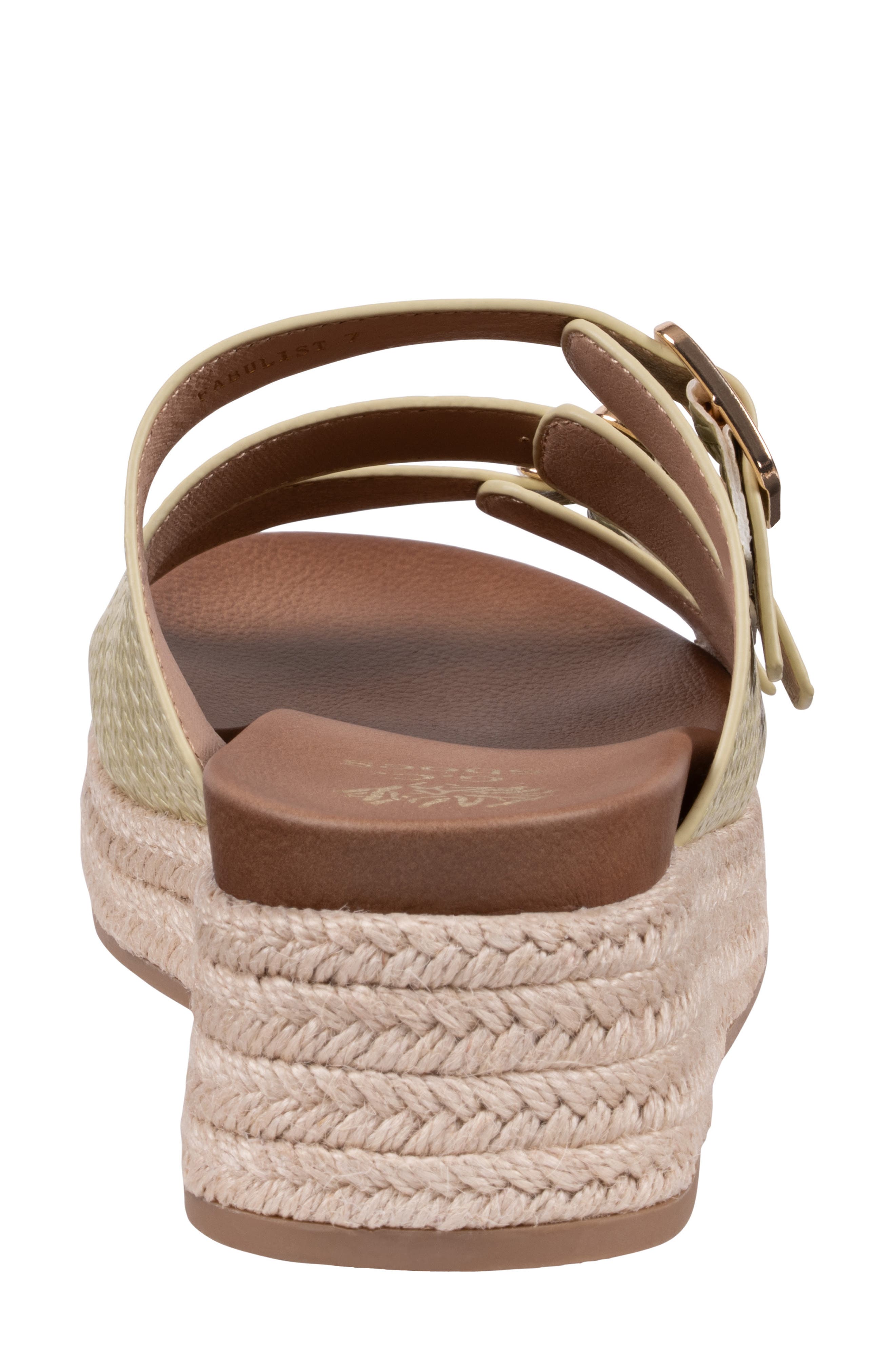 GOOD CHOICE NEW YORK Fabulist Buckle Espadrille Platform Wedge Sandal, Alternate, color, Lime