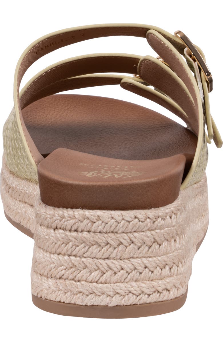 GOOD CHOICE NEW YORK Fabulist Buckle Espadrille Platform Wedge Sandal, Alternate, color, Lime