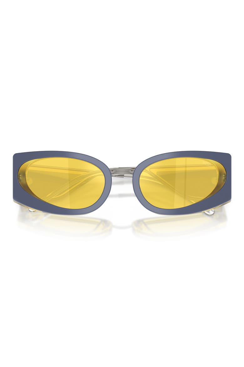 54mm Cat Eye Sunglasses, Alternate, color, TRILAYER METAL YELLOW