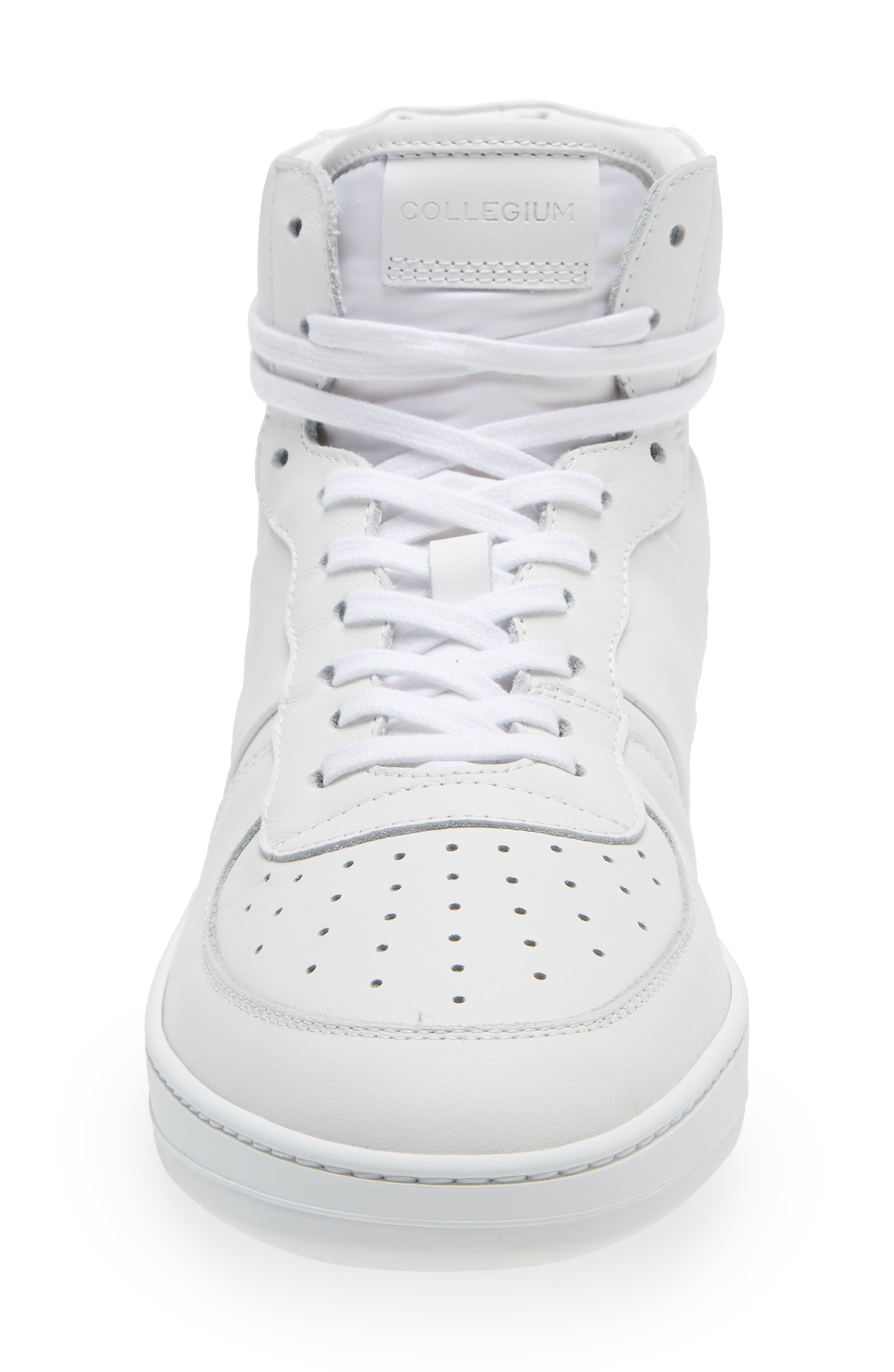 Collegium Pillar Destroyer High Top Sneaker, Alternate, color, Bianco