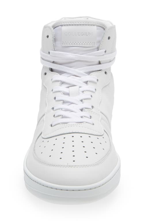 Collegium Pillar Destroyer High Top Sneaker In White