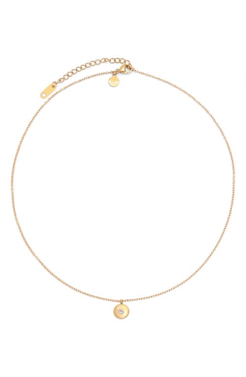 Petit Moments Birthstone Disc Pendant Necklace