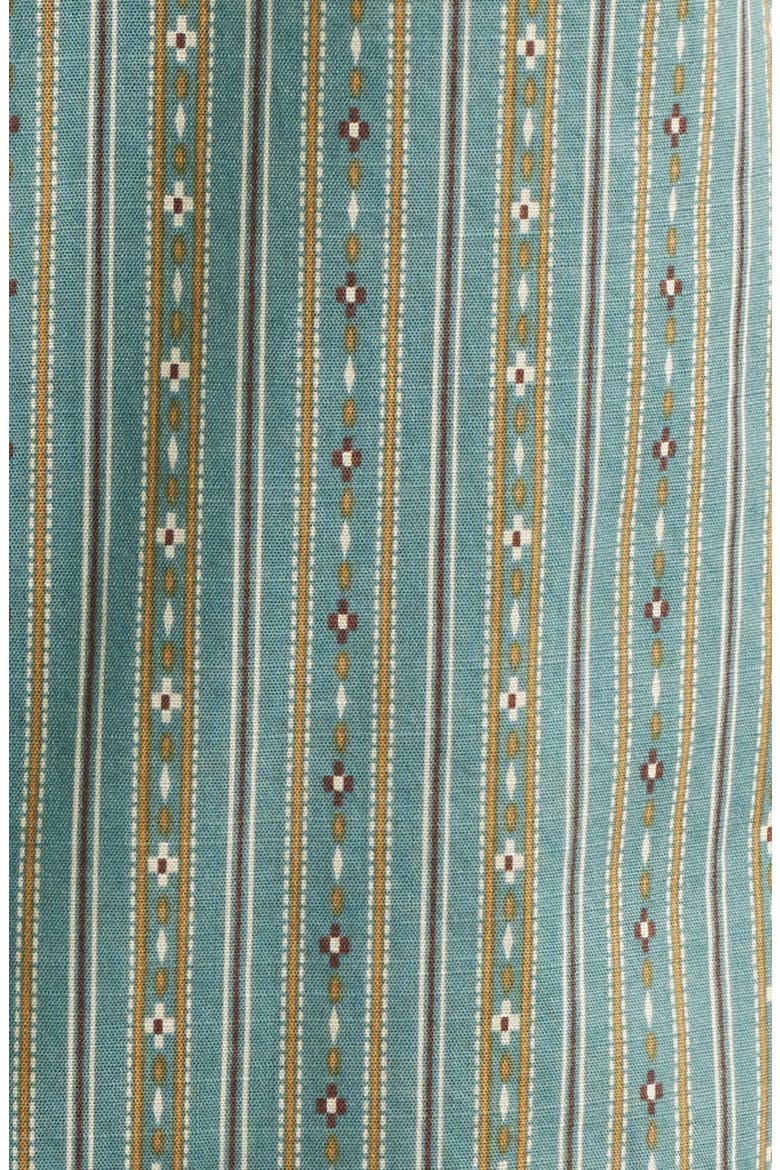 Laramie Short Sleeve Snap-Up Western Shirt, Alternate, color, HARDING STRIPE BLUE