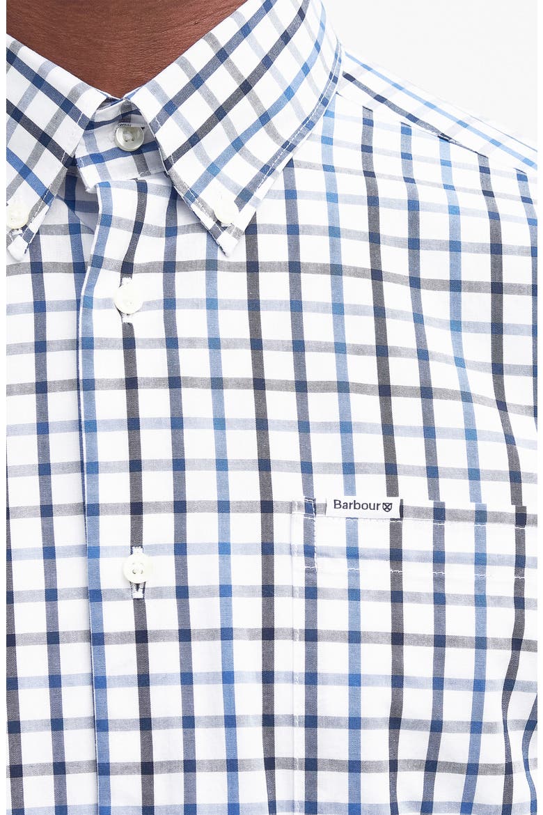 Eldon Tailored Fit Gingham Button-Down Shirt, Alternate, color, INDIGO