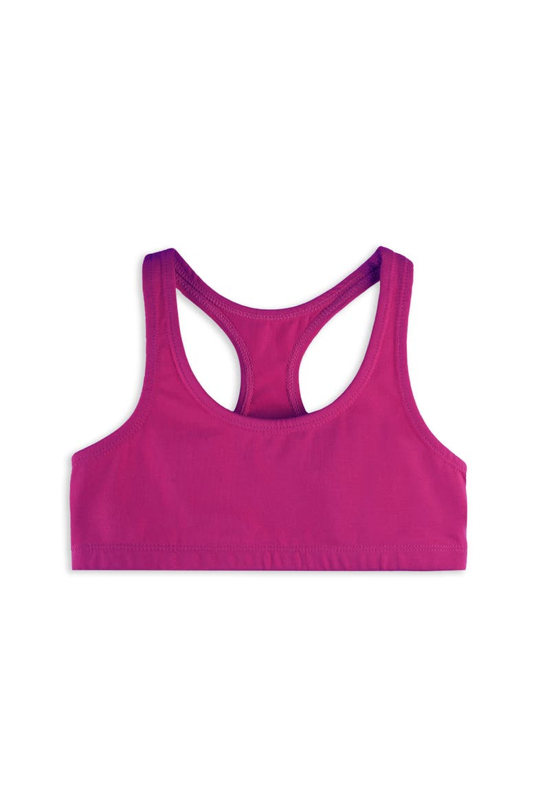 Organic Cotton Girls Sports Bras 3-pk, Alternate, color, Bright Lights