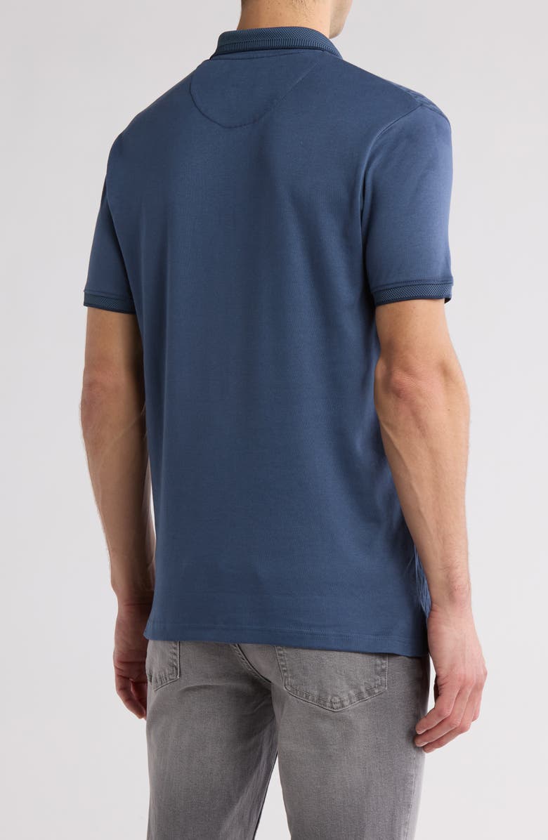 Cactus Man Textured Short Sleeve Zip Polo, Alternate, color,