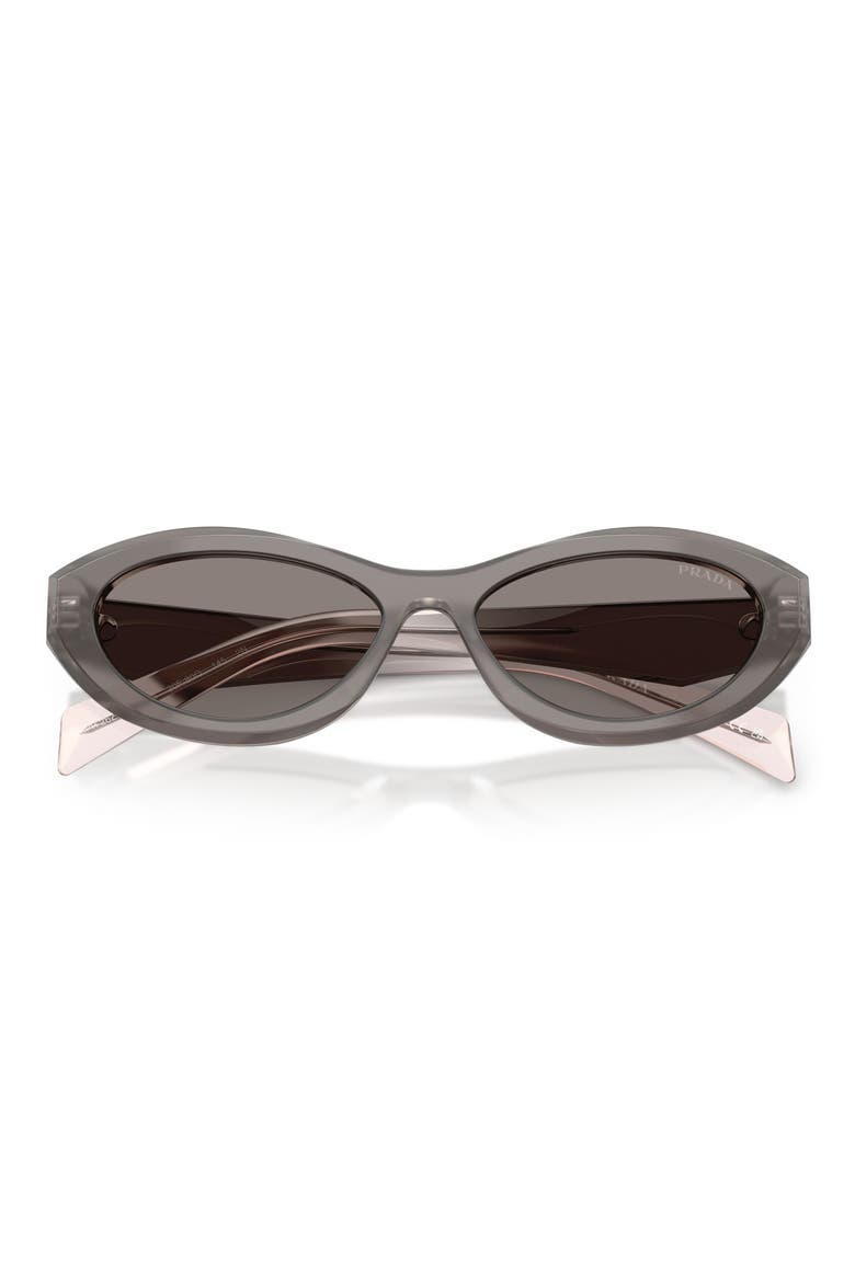 Symbole 56mm Oval Sunglasses, Alternate, color, GREY / DARK GREY