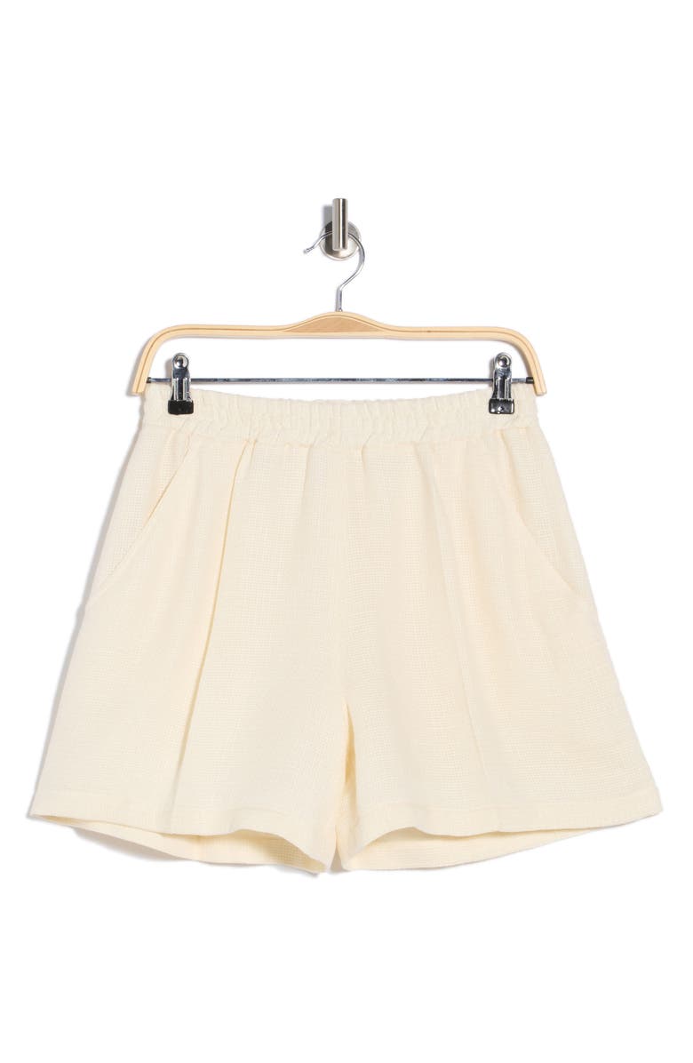 Longchamp Cotton & Linen Pull-On Shorts, Main, color, Ecru