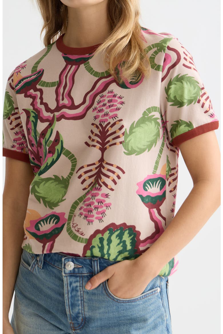 Print Knit Top, Alternate, color, DESERT FLORAL CANYON CLAY