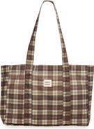 Damson Madder Check Tote Bag