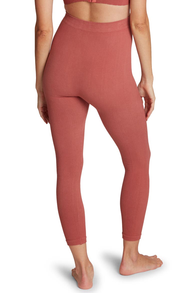 Zoé Seamless maternity leggings, Alternate, color, TERRACOTTA