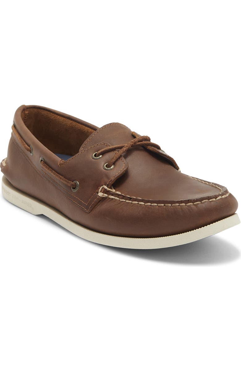 Sperry Authentic Original 2-Eye Boat Shoe, Main, color, Medium Beige