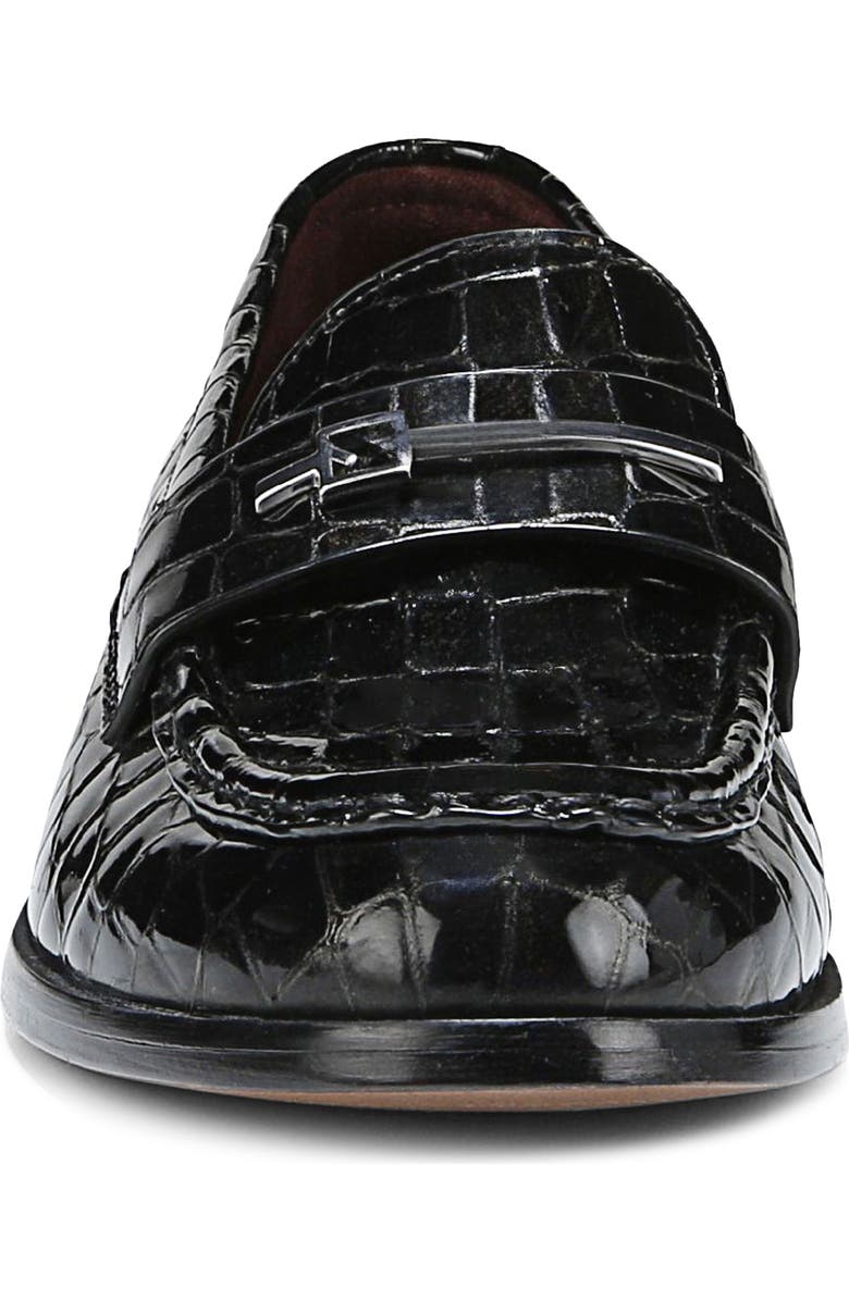 SARTO by Franco Sarto Riley Bit Loafer, Alternate, color, Black Croc Patent