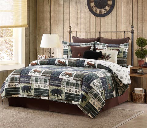 Greenstone Pines Bedding Quilt Set