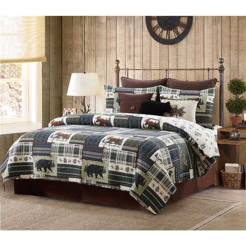 C & F Home C&f Home Greenstone Pines Bedding Quilt Set In Multi