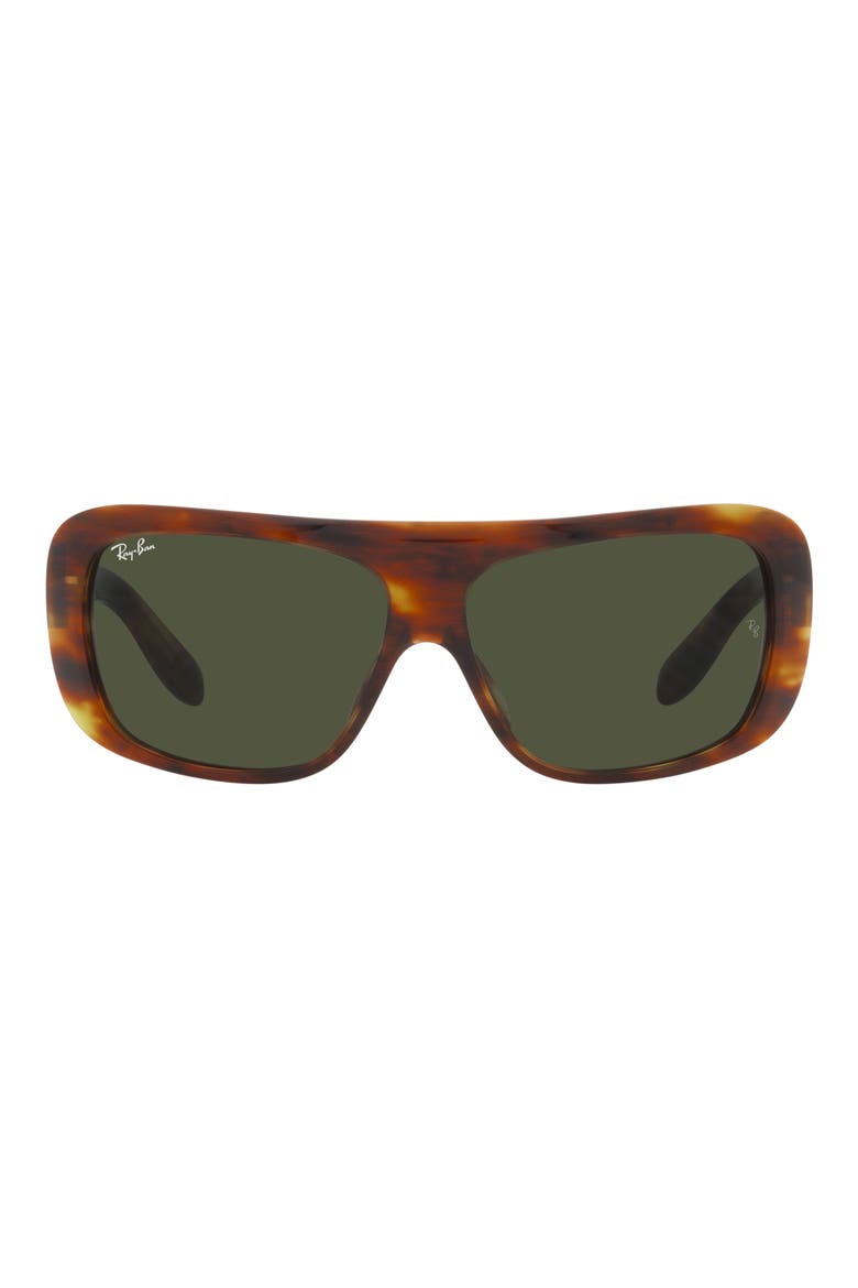 61mm Pillow Blair Evolution Shield Sunglasses, Main, color, STRIPED HAVA