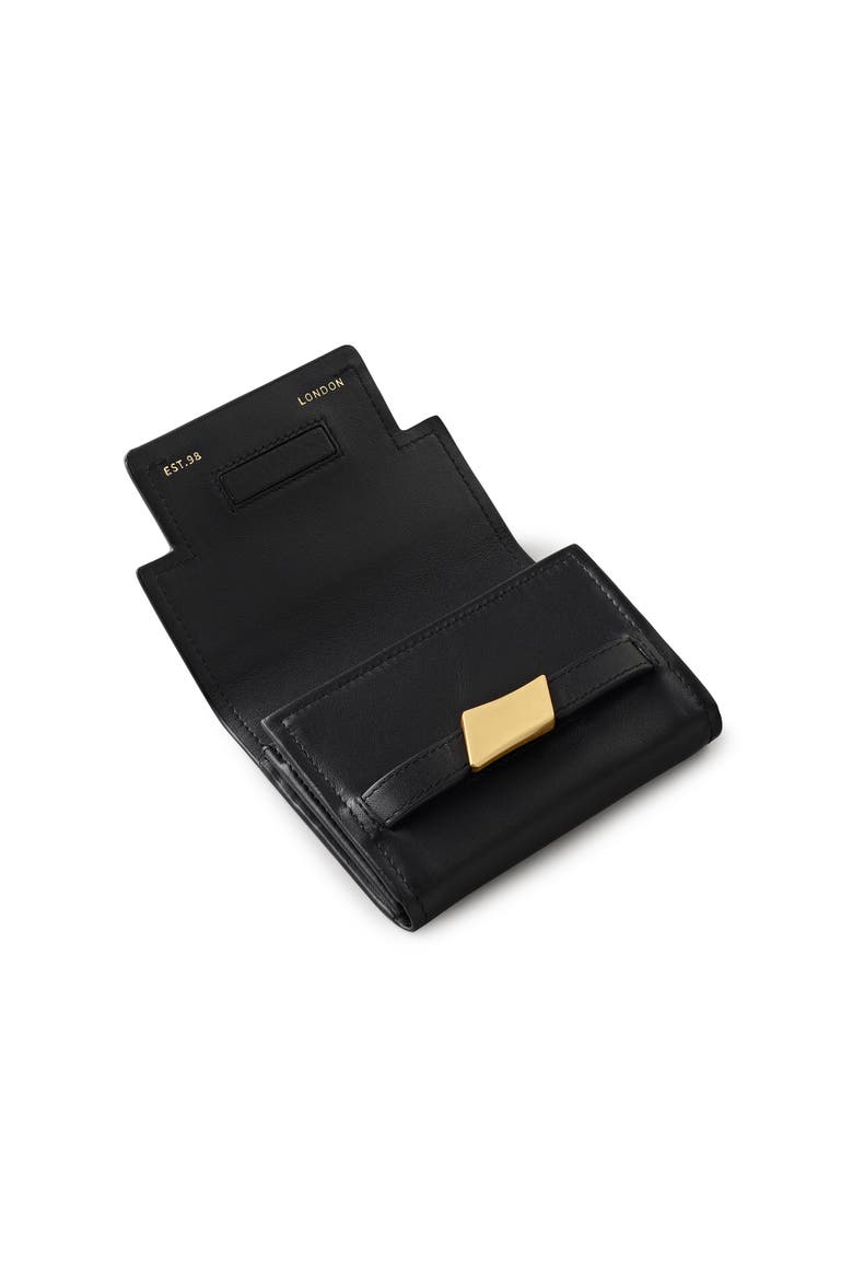 The Christina Medium Flapover Wallet, Alternate, color, Black