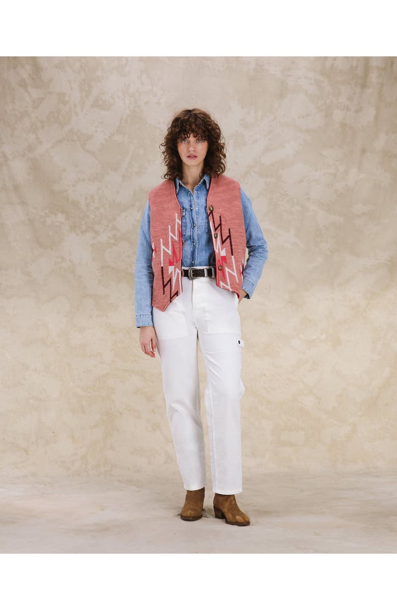 Fortela Navajo Pattern Wool Vest, Alternate, color, Multicolor