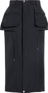 Sacai Grosgrain Bonding Midi Skirt