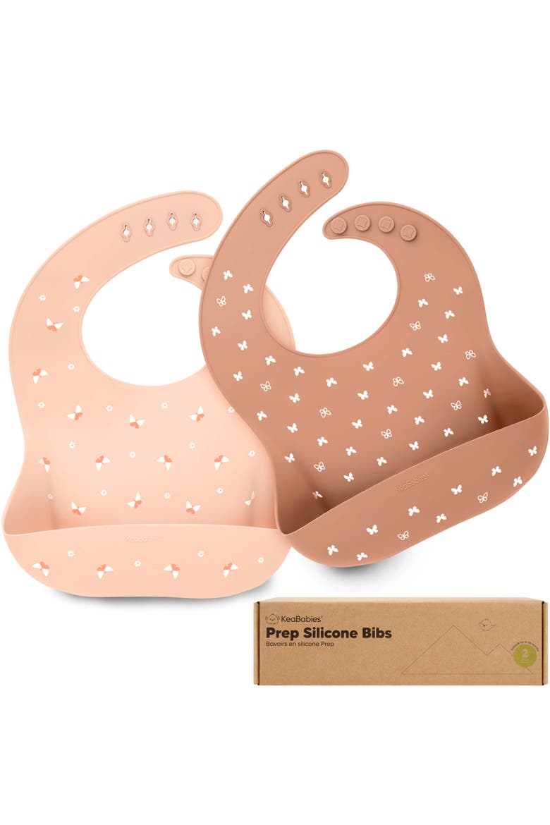 Prep Silicone Bibs, Main, color, Butterflies