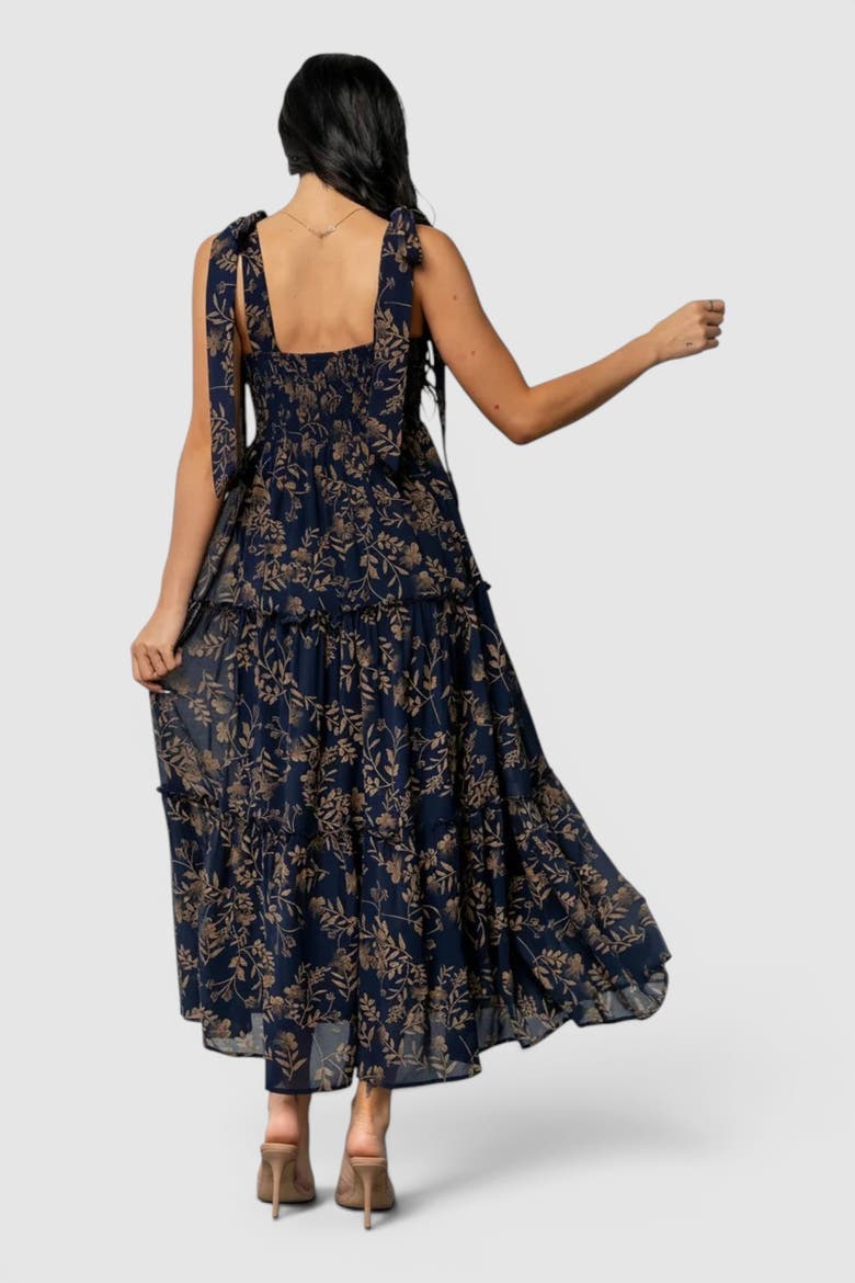 Anita Maxi Dress, Alternate, color, Midnight + Gold Floral