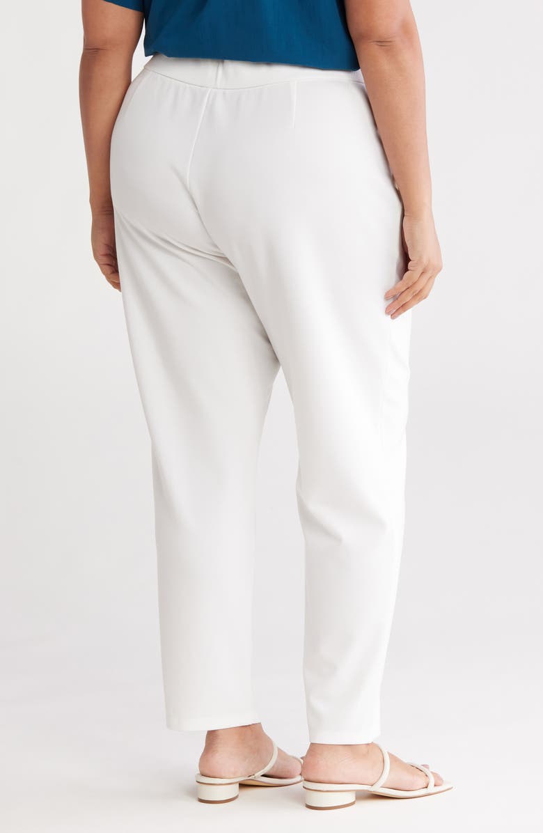 Eileen Fisher Tapered Ponte Ankle Pants, Alternate, color, Ivory