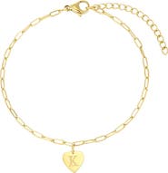 Adornia Initial Chain Bracelet