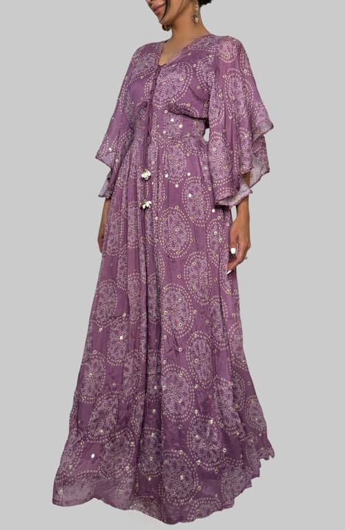 Holichic Melanie Tassel Cover-up Maxi Dress In Pink