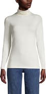 Lands' End Lightweight Jersey Skimming Long Sleeve Turtleneck