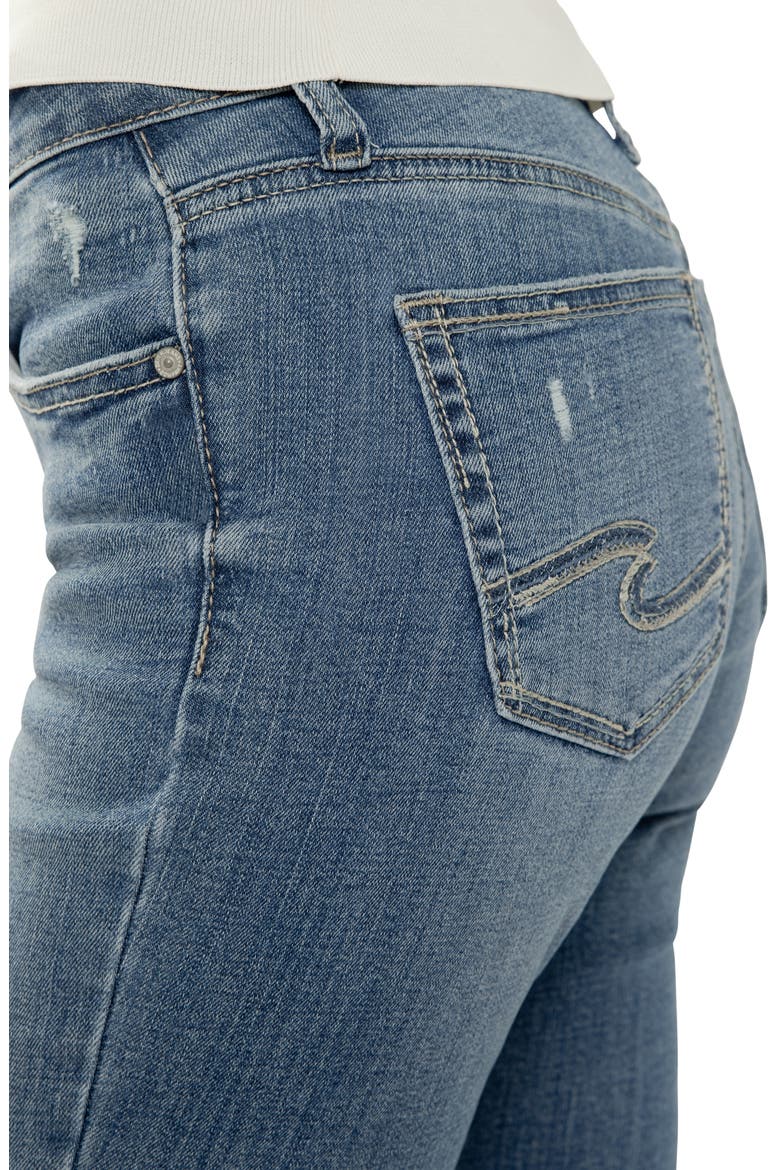 Suki Curvy Mid Rise Slim Bootcut Jeans, Alternate, color, KICKIN' IT