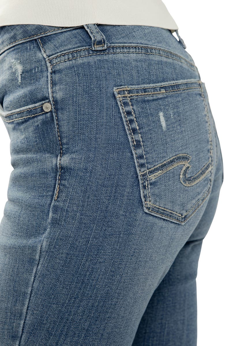 Silver Jeans Co. Suki Curvy Mid Rise Slim Bootcut Jeans, Alternate, color, Kickin' It