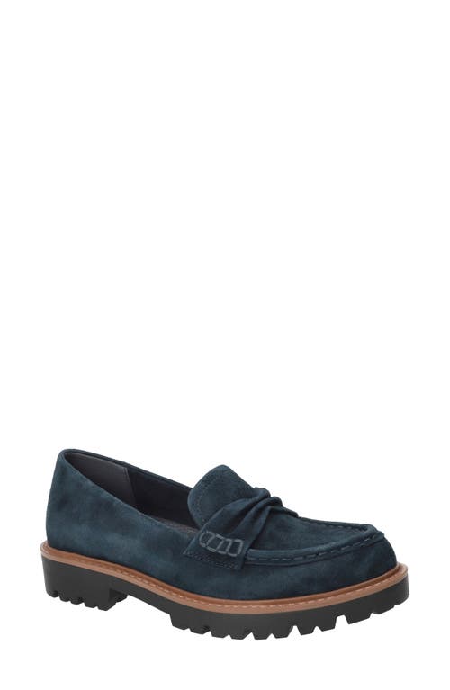 Bella Vita Avalon Lug Sole Loafer In Blue