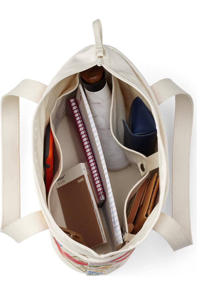 Medium Application Lands' End Medium Denim Zip Top Tote Bag | Nordstrom