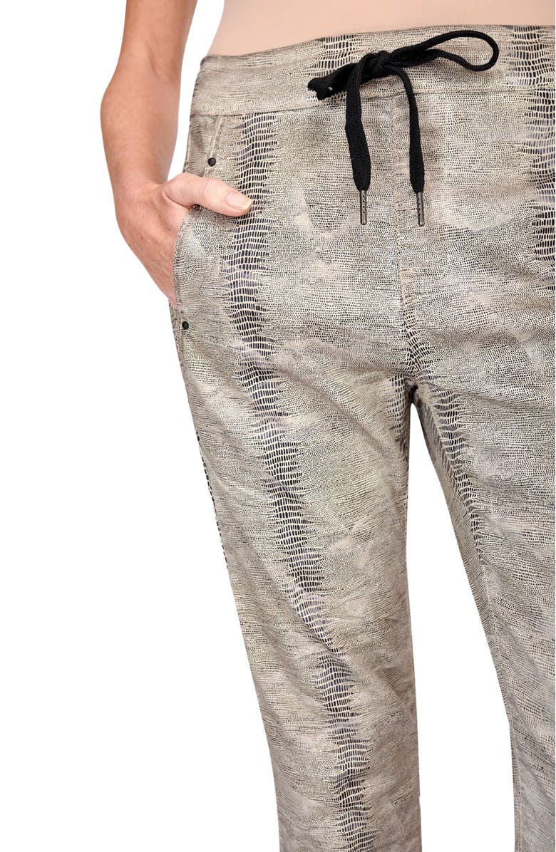 Alembika Snake skin print slim-fit stretch jeans, Alternate, color, 