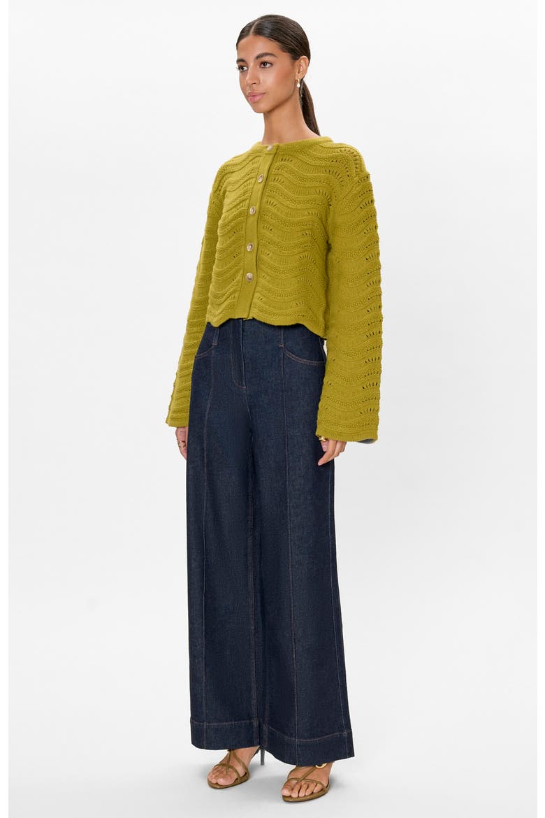 Rem Knit Cardigan, Alternate, color, Pear Green