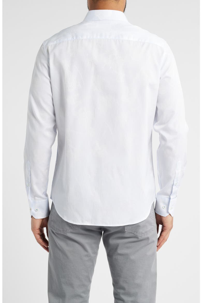 Julian Shaped Fit Button-Up Shirt, Alternate, color, CLASSIC BLUE