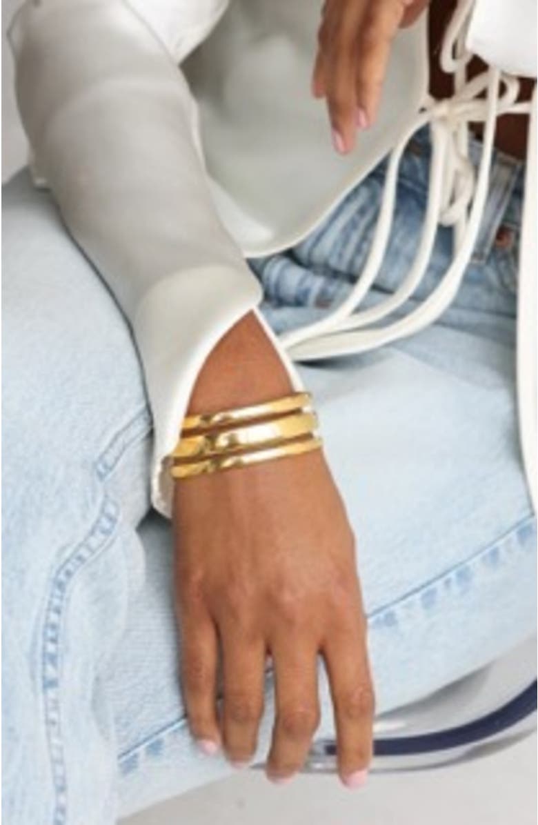 BEN ONI Layered Cuff Bracelet, Alternate, color, Gold