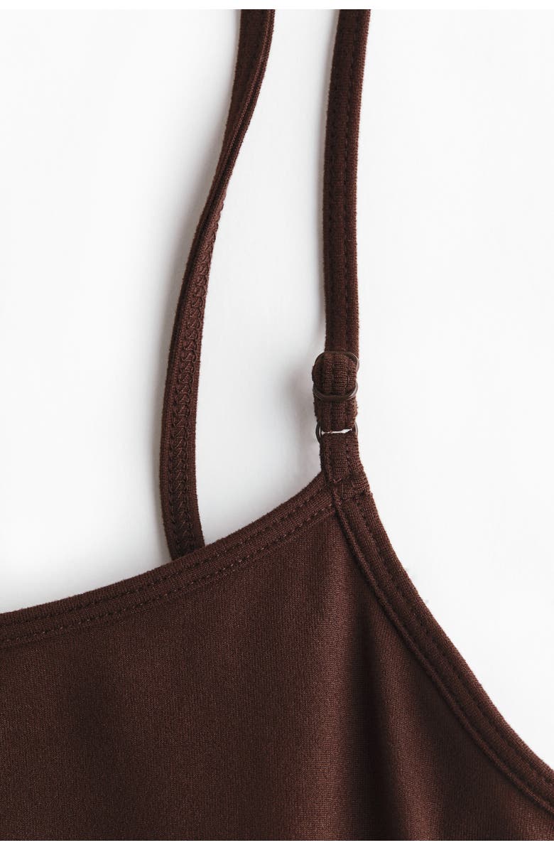 H&M Mama Integral-bra Playsuit, Alternate, color, Dark Brown