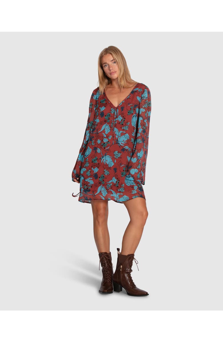 Belle & Bloom Star Eyes Mini Dress, Alternate, color, Burgundy