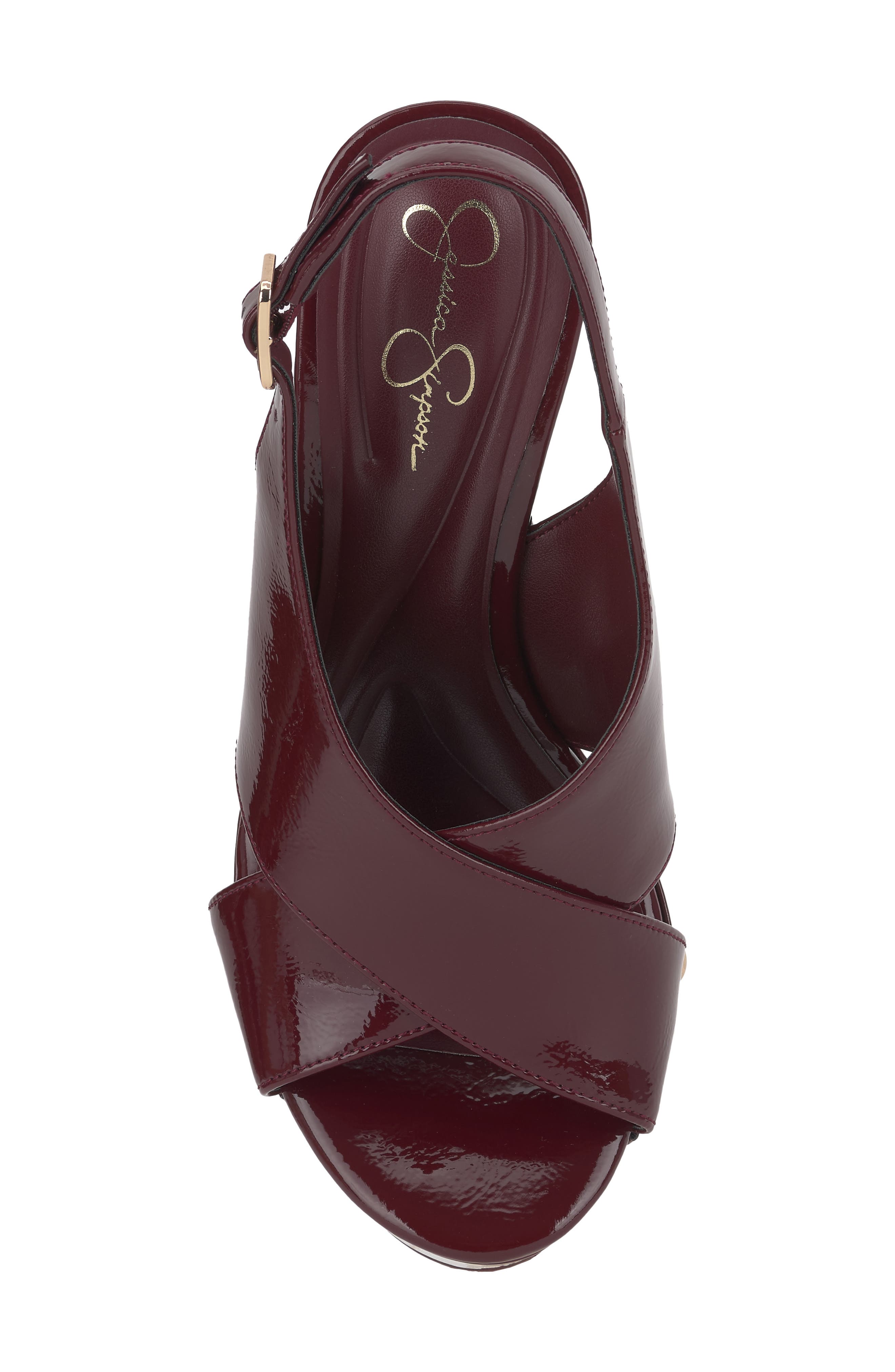 Caulira Platform Sandal, Alternate, color, VINEYARD RED