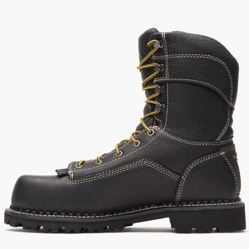 Georgia Boot Waterproof Amp Lt Logger Composite Toe Work Boot In Black