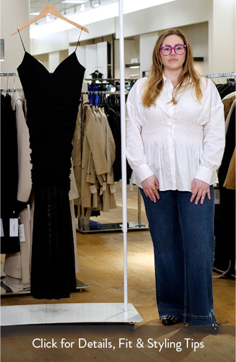 Azura Corset Bodice Sheer Hem Cocktail Maxi Dress, sales video thumbnail