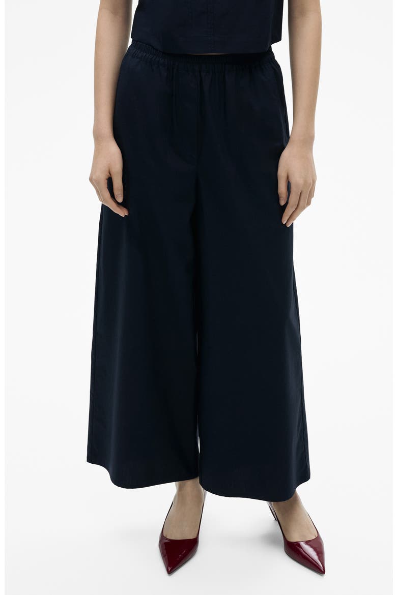 Pull-On Cotton Blend Pants, Main, color, DARK NAVY