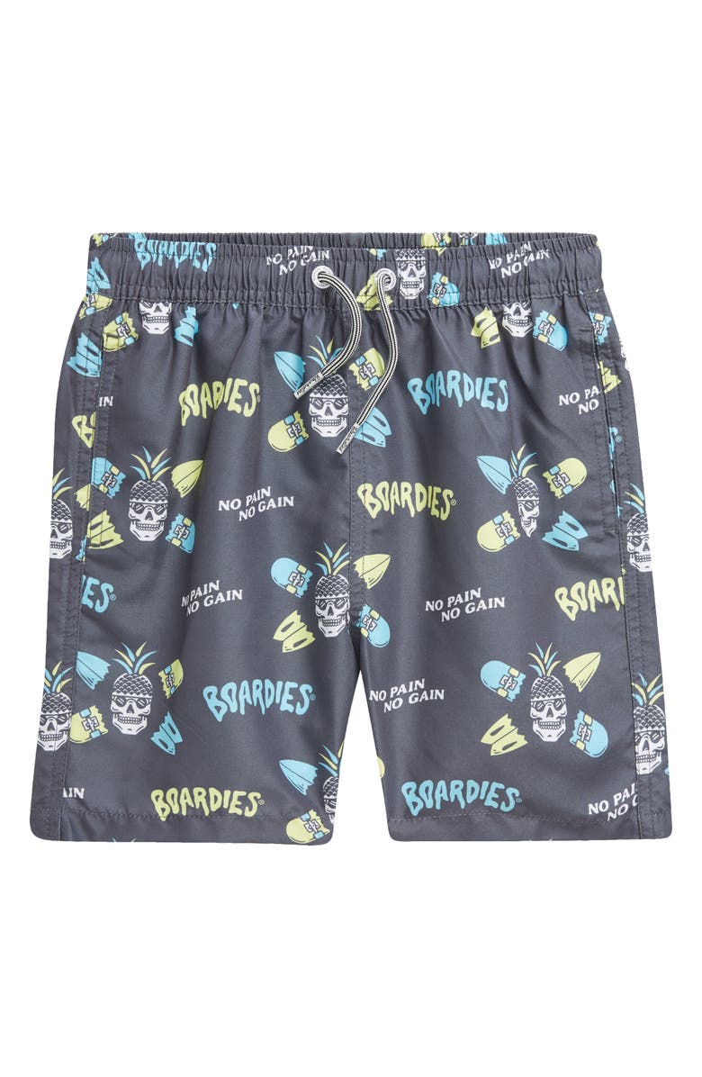 Boardies Kids
 No Pain No Gain Swim Trunks, Main, color, 