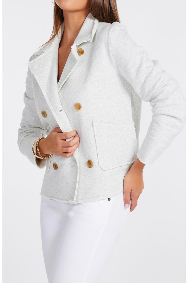 Cozy Peacoat, Main, color, Heather Grey