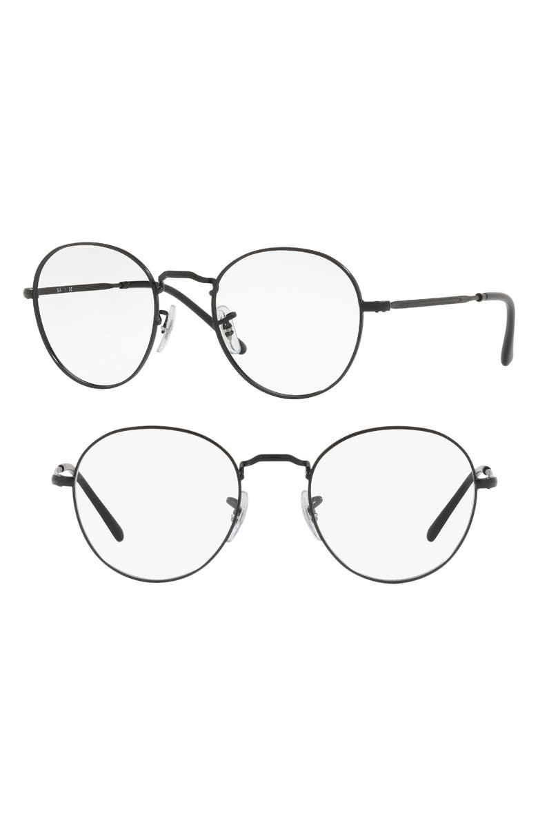 Ray-Ban 49mm Round Optical Glasses, Main, color,