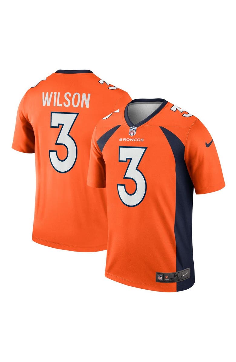Nike Men's Nike Russell Wilson Orange Denver Broncos Legend Jersey, Main, color, 